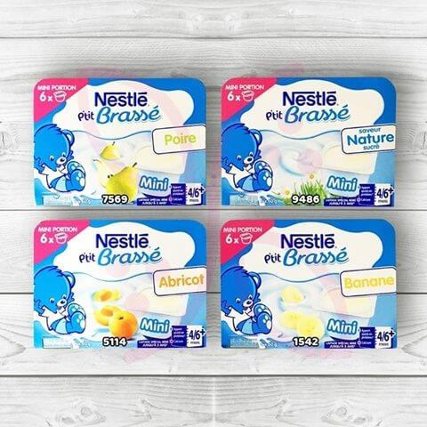 Váng sữa Nestle Ptit Brasse được đóng gói 6 hộp/lốc